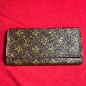 Louis Vuitton Brown and Gold Monogram Wallet